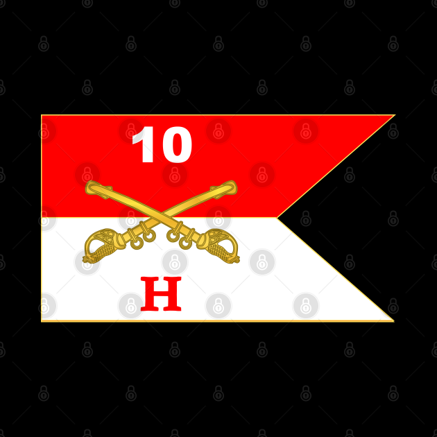 H - Hotel Troop - 10th Cavalry Guidon