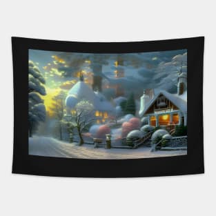 Winter landscape Tapestry