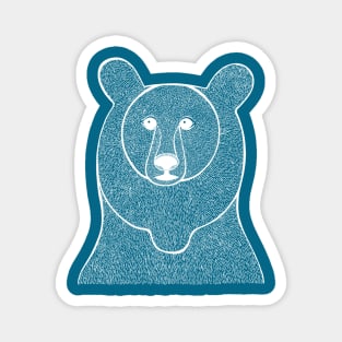 Bear drawing for forest animal lovers Magnet