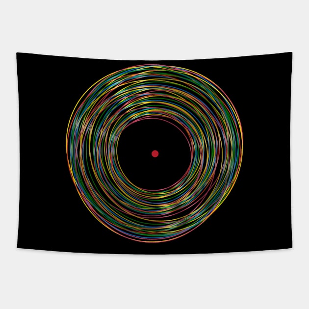 Vinyl Records Collector Tapestry by MintaApparel