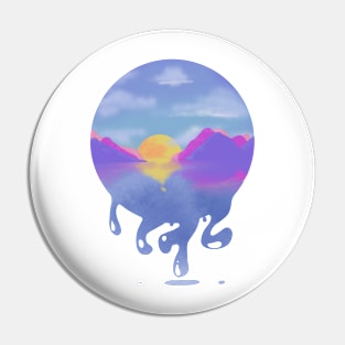 Sunset drips Pin