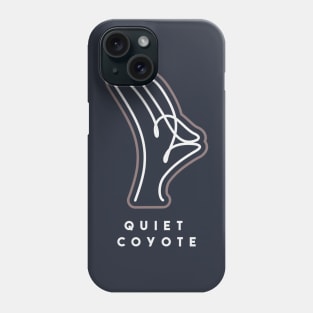 quiet coyote (light) Phone Case