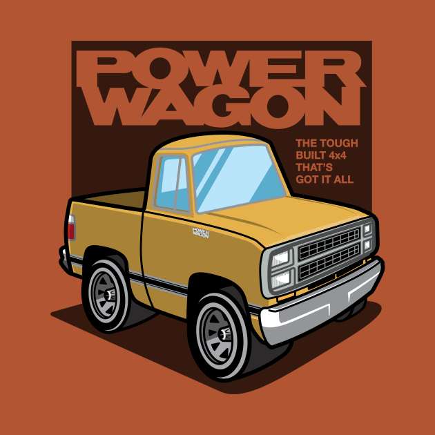 Impact Yellow - Power Wagon (1980) by jepegdesign