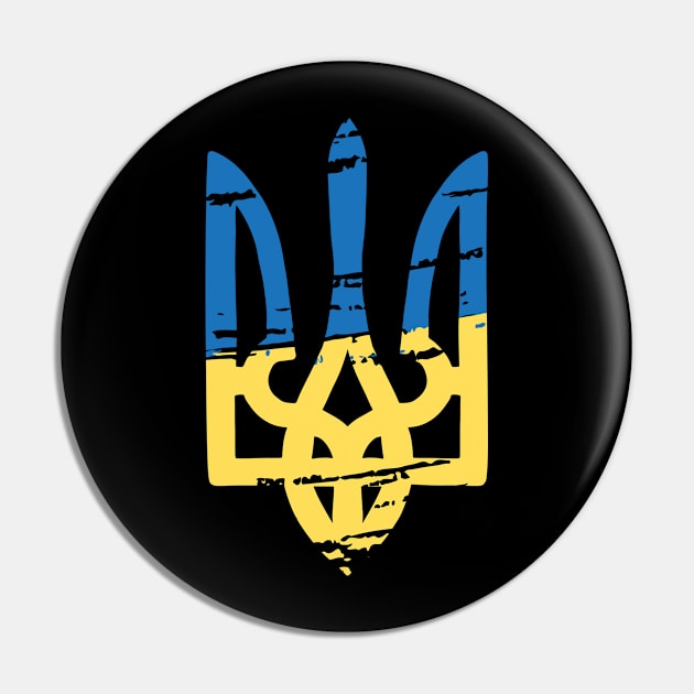 Ukrainian symbol of victory Pin by Myartstor 