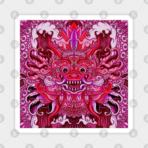 Pink Bali Magnet by fakeface