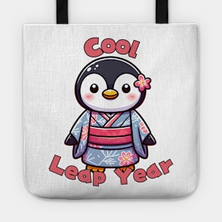 Leap year penguin Tote