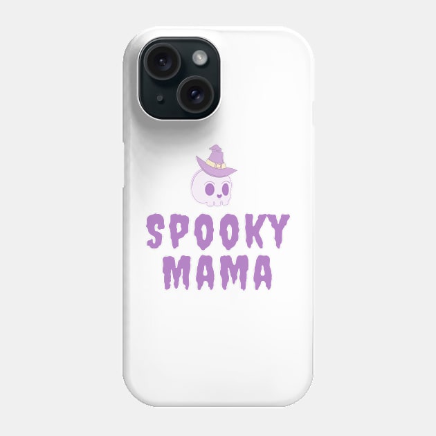 Spooky mama Halloween tshirt Phone Case by Lyna