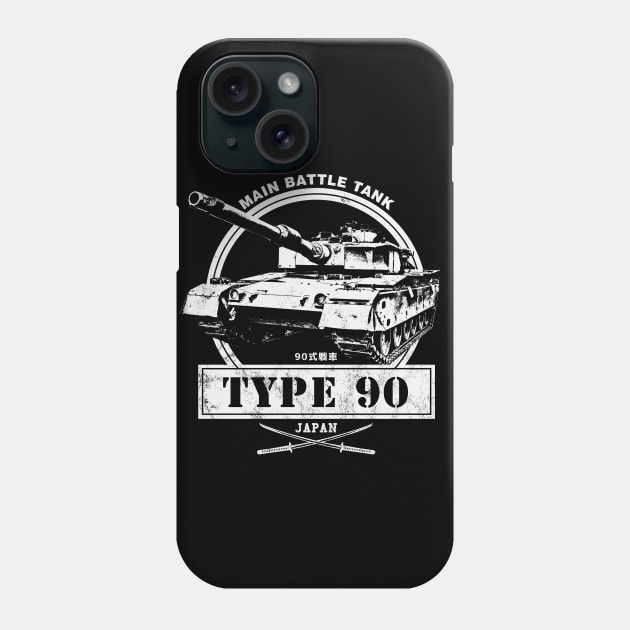 Type 90 Tank - Japanese Main Battle Tank Phone Case by rycotokyo81