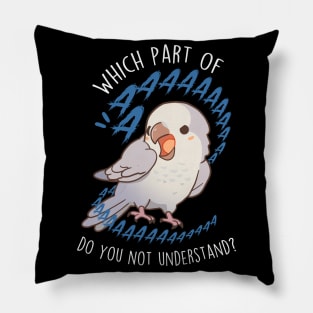 Pallid Grey Quaker Parrot Aaaa Pillow