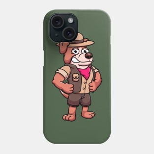 Cartoon Boxer Dog Ranger Phone Case