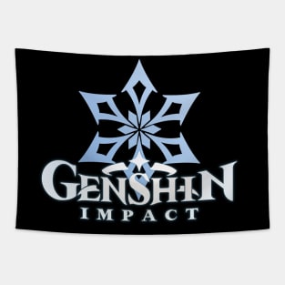 cryo big emblem genshin impact Tapestry