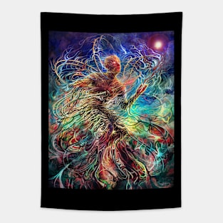 "Cosmic Embers" Tapestry