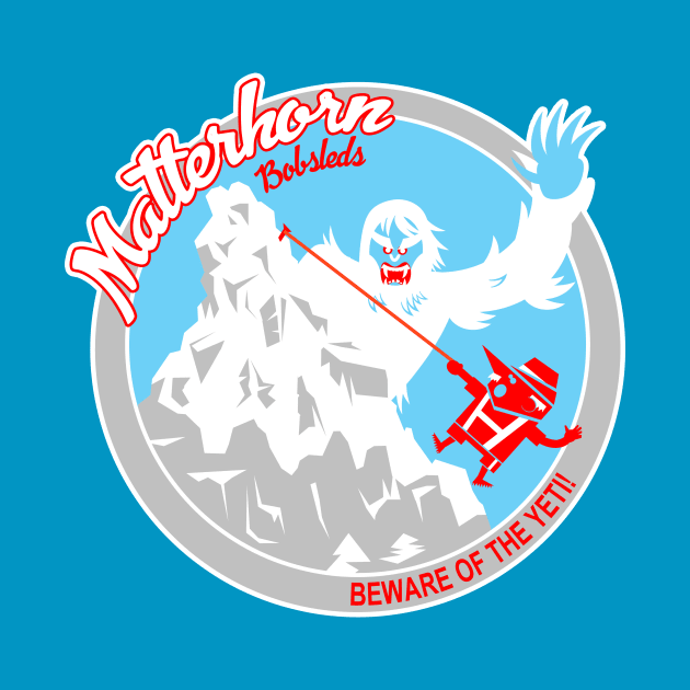 Matterhorn Bobsleds (red, blue, white) by brodiehbrockie