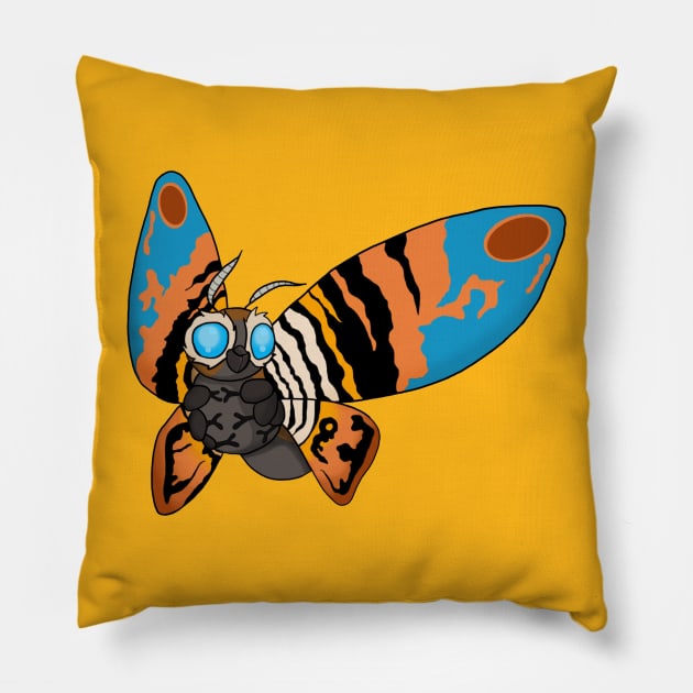 Cute Mothra Pillow by Lupa1214