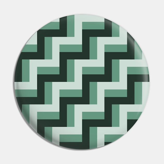 Ivy Green Basket Weave Patchwork Pattern Pin by Nuletto