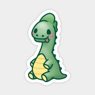 Cute Green Sauropod Dinosaur Magnet