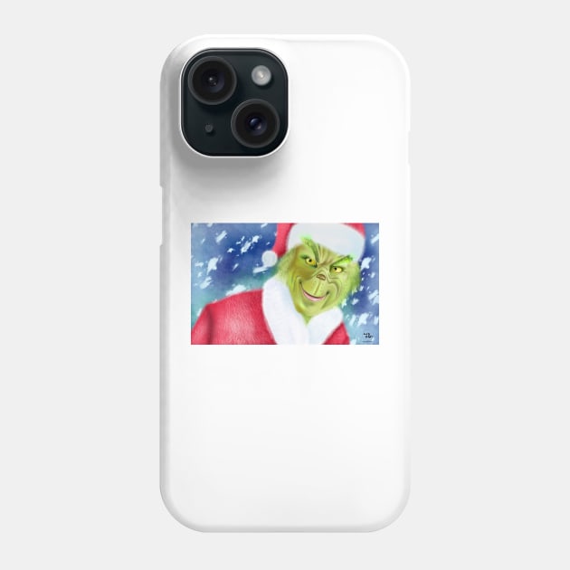 The One Who Stole Christmas Phone Case by Easonillustrator's FanArt