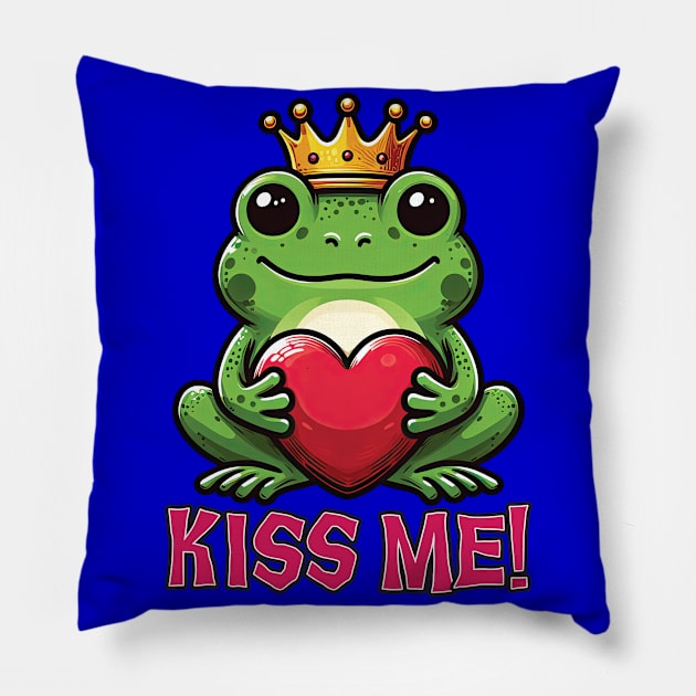 Frog Prince 27 Pillow by Houerd