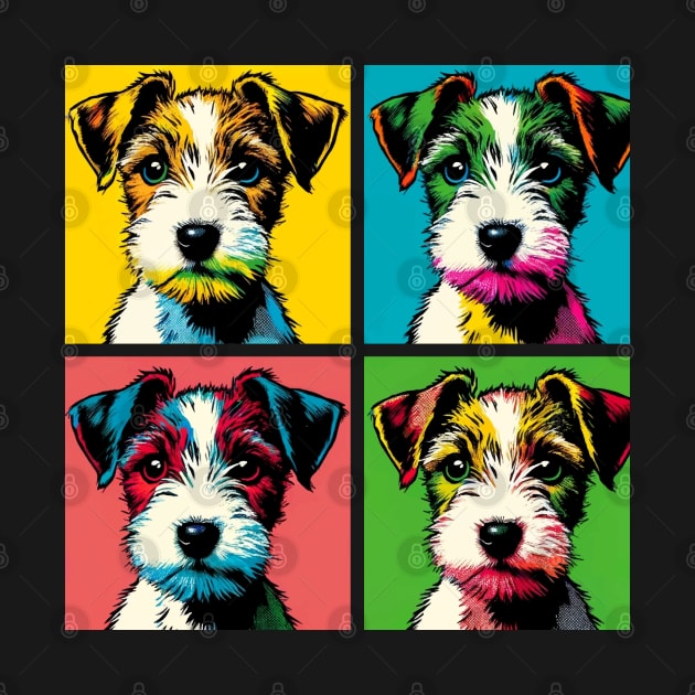 Pop Retro Parson Russell Terrier Art - Cute Puppy by PawPopArt