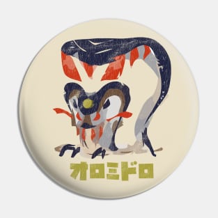 Monster Hunter Rise Almudron Kanji Icon Pin