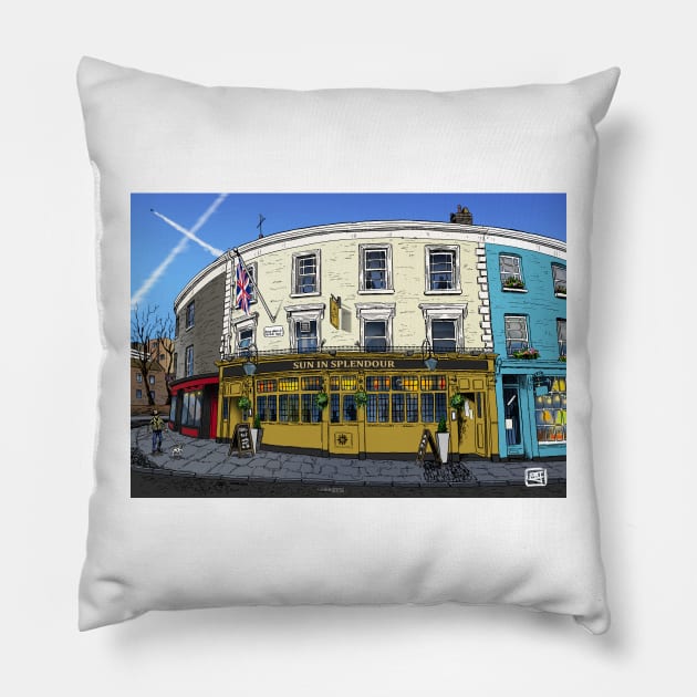 London Pub Pillow by matjackson