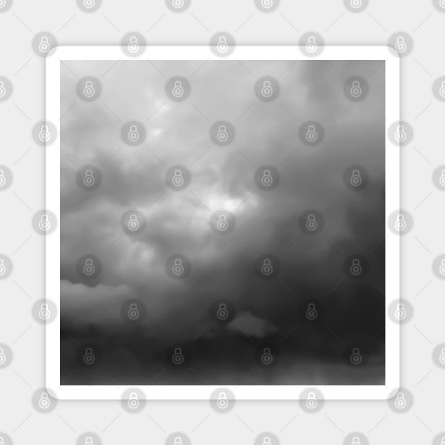 Dark grey sky rainy clouds. Magnet by FOGSJ