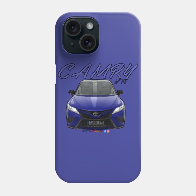 Toyota Camry V70 Blue Phone Case by PjesusArt