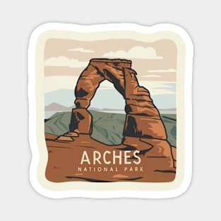Arches National Park Travel Sticker Magnet