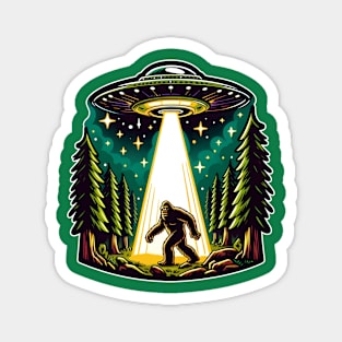 Bigfoot UFO Abduction Magnet