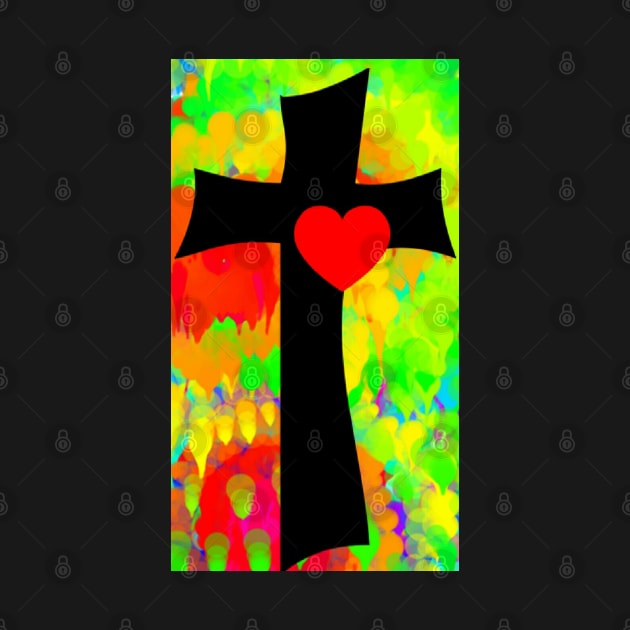 Tie Dye Cross by ValinaMoonCreations