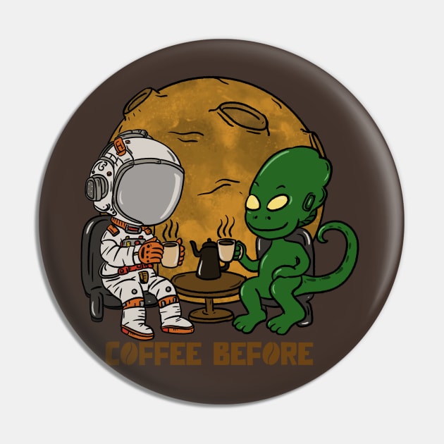 Space Coffee time Pin by RiyanRizqi