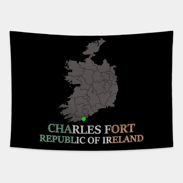 Irland Charles Fort Tapestry by Wikstroem