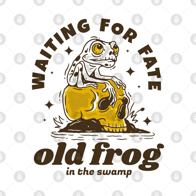 Old frog waiting for fate by adipra std