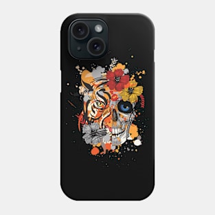 TIGER AND SKULL DESIGN Phone Case