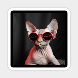 Cool Cat Sphynx, Mug gift, Apparel, t-shirt, Coffee mug Magnet