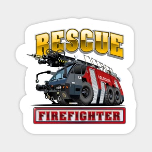 Cartoon Fire Truck Magnet