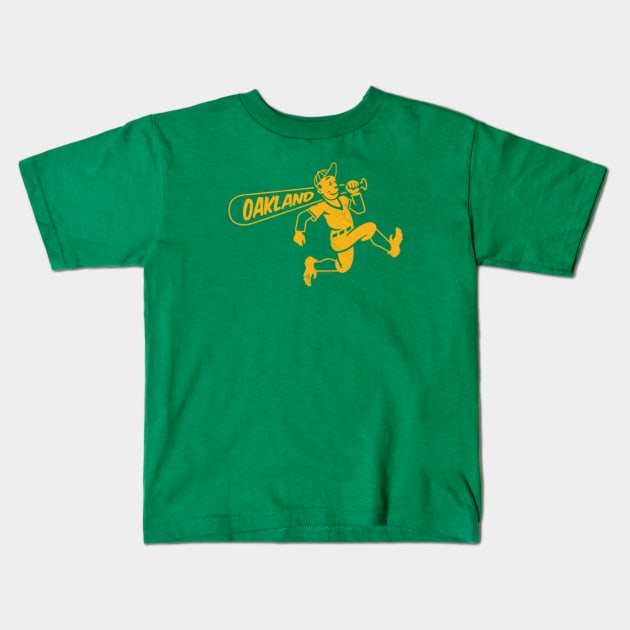 Vintage Oakland Athletics A's Athleticsasaurus dinosaur Kids MLB T Shirt 