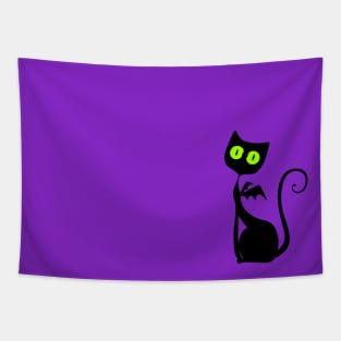 Bat Kitty Love Tapestry