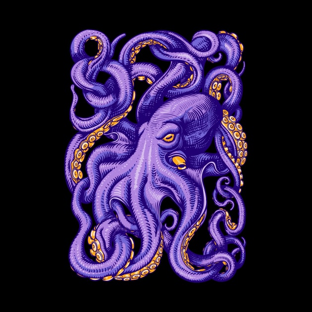 THE OCTOPUS IS WATCHING YOU by Gopasha ART