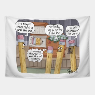 Pencil Funeral Tapestry