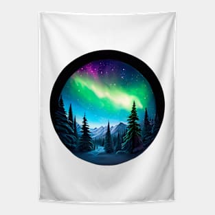 Northern Lights - Winter - Natural Beauty - Christmas Tapestry