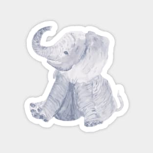 Watercolor Elephant Magnet