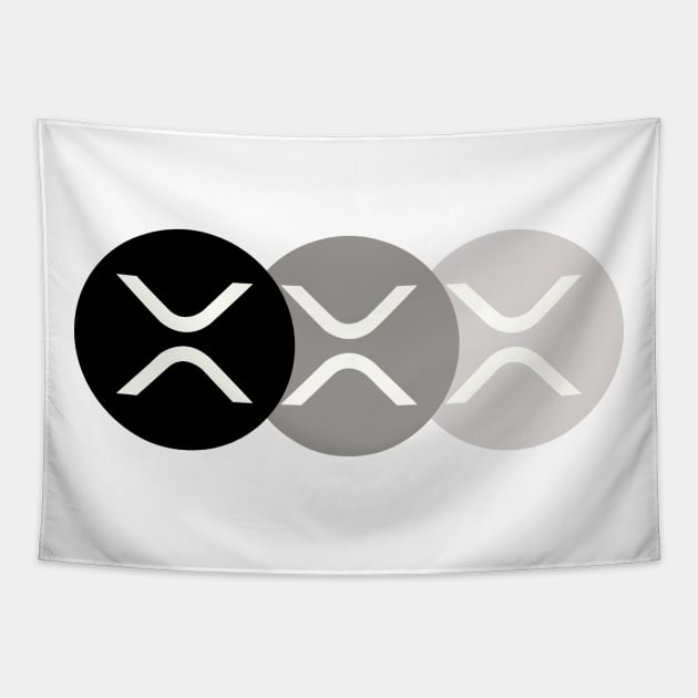 Triple Ripple XRP Tapestry by CryptoHunter