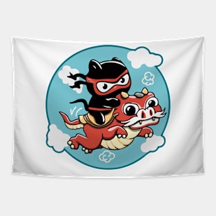 kitten ninja Tapestry