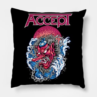 Accept Metal Heart Pillow