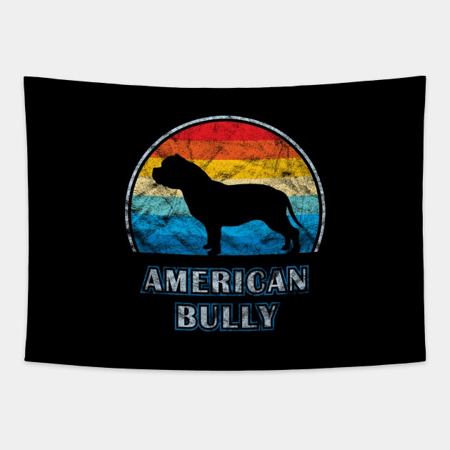 American Bully Vintage Design Dog Tapestry by millersye