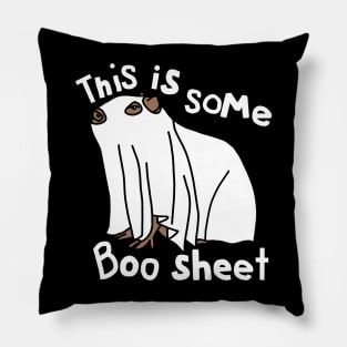 This is Some Boo Sheet Halloween Capybara Pillow