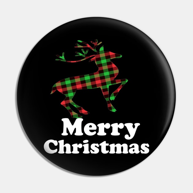 Buffalo plaid Merry christmas Pin by Theblackberry