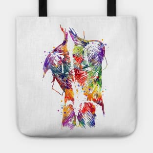 Human Back With Muscles Colorful Watercolor Gift Tote