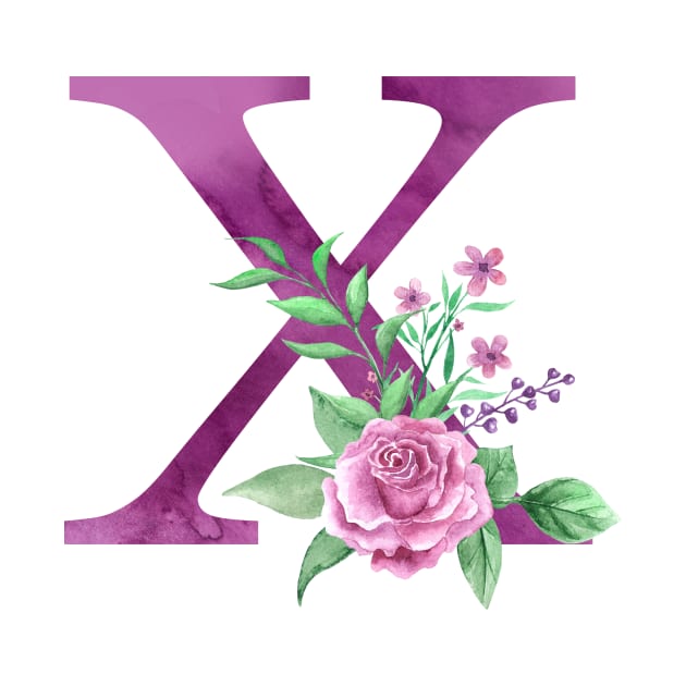 Floral Monogram X Beautiful Rose Bouquet by floralmonogram